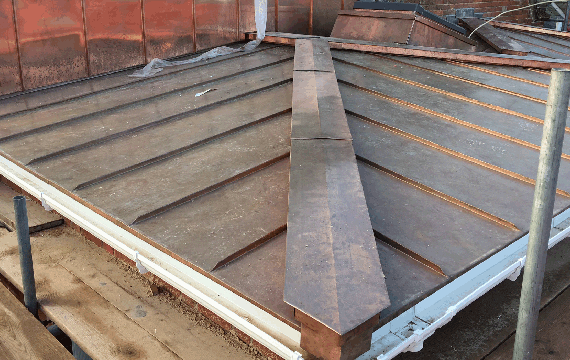 ElC copper roofing